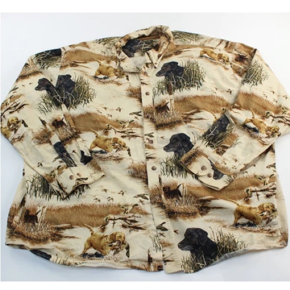 North River Outfitters Hunting Dogs Button Up Shirt - Picture 3 of 9